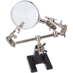 Velleman vergrootglas 195 x 125 mm 1:2,5 staal zilver