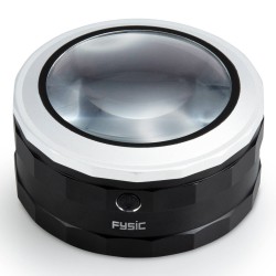 Oplaadbare verstelbare loep met LED verlichting Fysic FLA-18 Zilver-Zwart